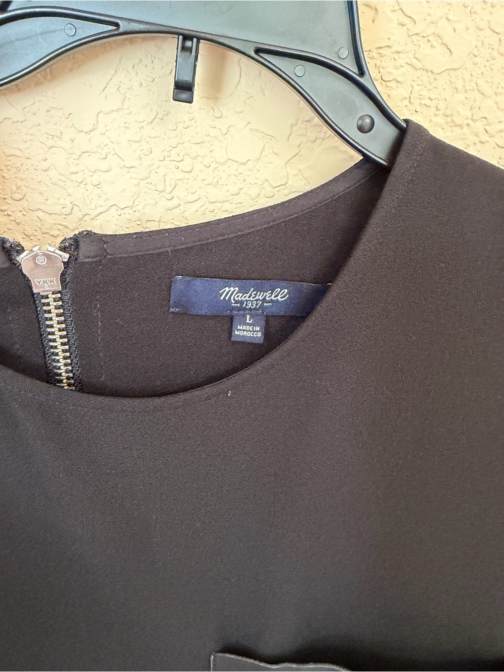 Madewell Black Short Sleeve Pocket T-Shirt Dress - Picture 3 of 7